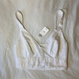 Abercrombie White Linen Top